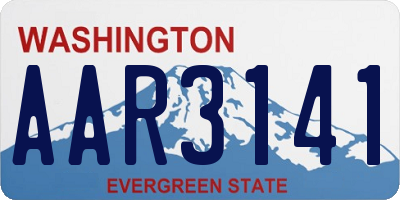 WA license plate AAR3141
