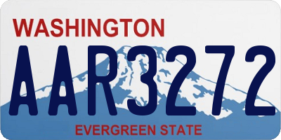 WA license plate AAR3272