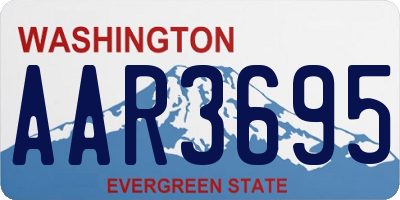 WA license plate AAR3695