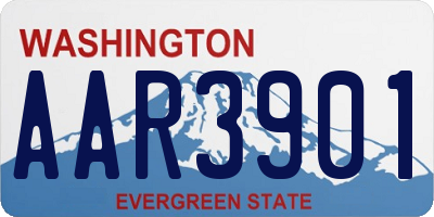 WA license plate AAR3901