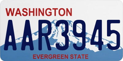 WA license plate AAR3945