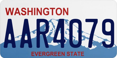 WA license plate AAR4079