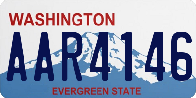 WA license plate AAR4146