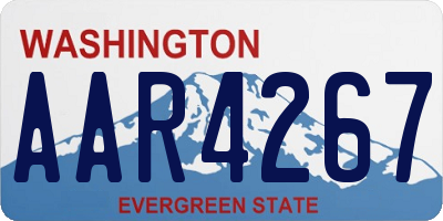 WA license plate AAR4267