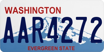 WA license plate AAR4272