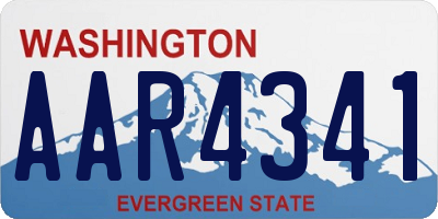 WA license plate AAR4341