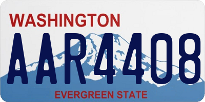 WA license plate AAR4408