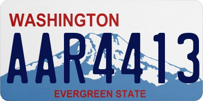 WA license plate AAR4413