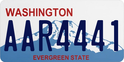 WA license plate AAR4441