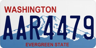 WA license plate AAR4479