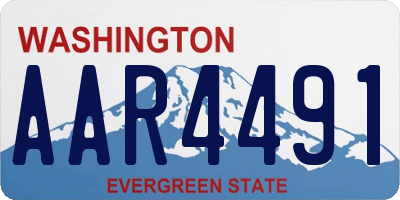 WA license plate AAR4491