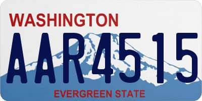 WA license plate AAR4515
