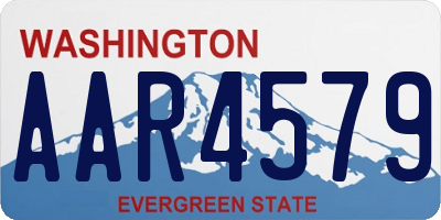 WA license plate AAR4579