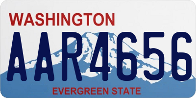 WA license plate AAR4656