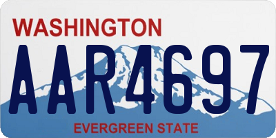 WA license plate AAR4697