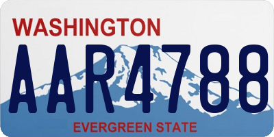 WA license plate AAR4788