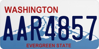 WA license plate AAR4857