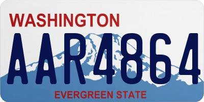 WA license plate AAR4864