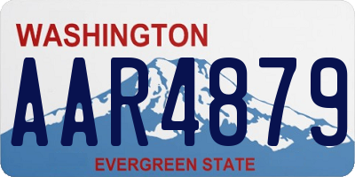 WA license plate AAR4879