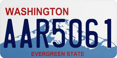 WA license plate AAR5061