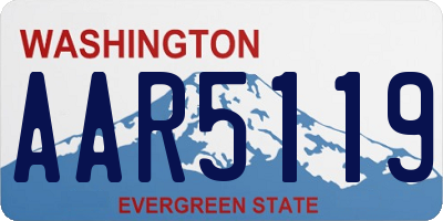 WA license plate AAR5119