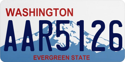 WA license plate AAR5126