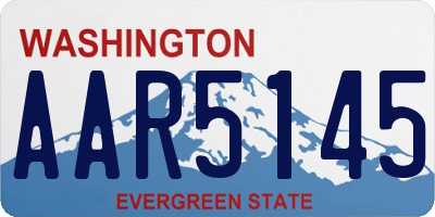 WA license plate AAR5145