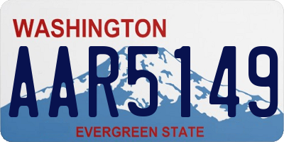 WA license plate AAR5149