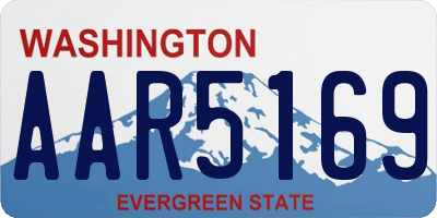 WA license plate AAR5169