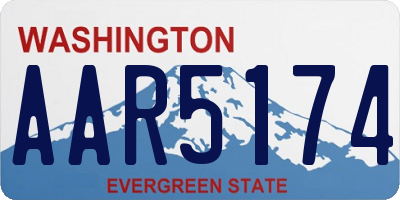 WA license plate AAR5174