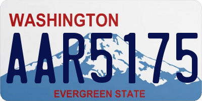 WA license plate AAR5175