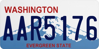 WA license plate AAR5176