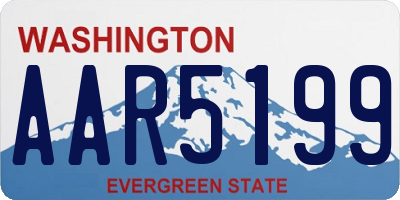 WA license plate AAR5199