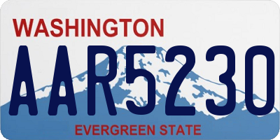 WA license plate AAR5230