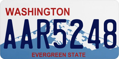 WA license plate AAR5248