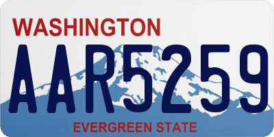WA license plate AAR5259