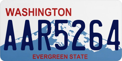 WA license plate AAR5264