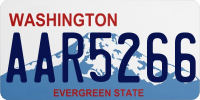 WA license plate AAR5266
