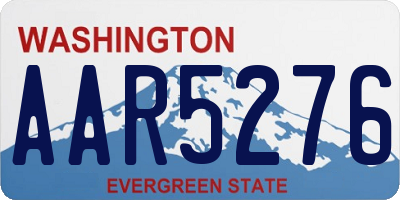 WA license plate AAR5276
