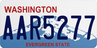 WA license plate AAR5277