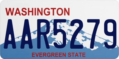 WA license plate AAR5279