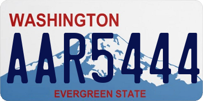 WA license plate AAR5444