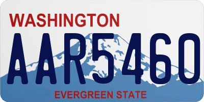 WA license plate AAR5460