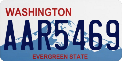 WA license plate AAR5469