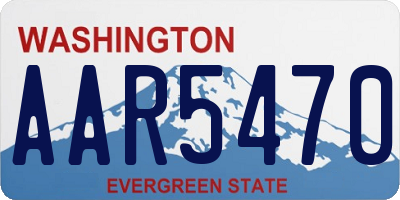 WA license plate AAR5470