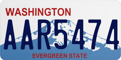 WA license plate AAR5474