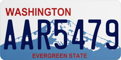 WA license plate AAR5479