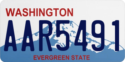 WA license plate AAR5491