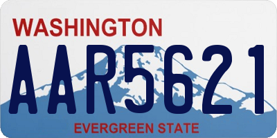 WA license plate AAR5621