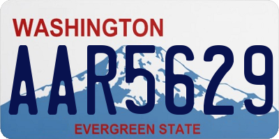 WA license plate AAR5629